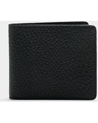 Maison Margiela - Topstitched Details Leather Minimalist Card Case - Lyst