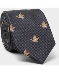 Le 31 - Migratory Bird Jacquard Tie - Lyst
