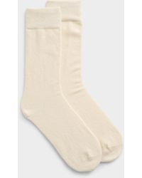 Le 31 - Solid Merino Wool Sock - Lyst