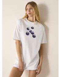 Miiyu - Relaxed Stretch Sleep Tee - Lyst