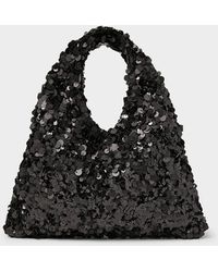 Simon's - Small Sequined Hobo Bag - Lyst