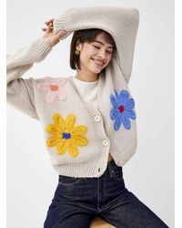 Twik - Large Colourful Flowers Cardigan - Lyst