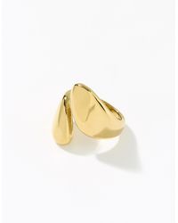 Simon's - Golden Open Ring - Lyst