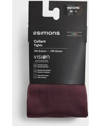 Simon's - Solid Comfortable Tights 100 Denier - Lyst