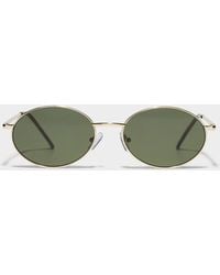 Simon's - Leo Oval Sunglasses - Lyst