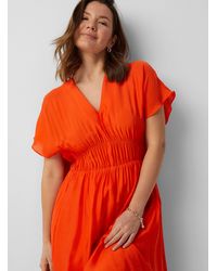 Inwear - Joie Tangerine Ruched Waist Dress - Lyst