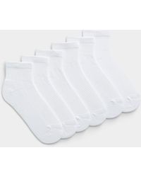 Simon's - Solid Ribbed Ankle Socks 6 - Lyst