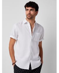 Le 31 - Solid Organic Linen Shirt Modern Fit - Lyst