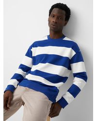 Benetton Club Stripe Sweatshirt - Blue