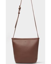 Ela - Mia Small Textured Bucket Bag - Lyst