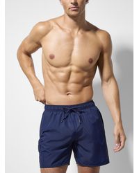 BOSS - Patch Pocket Solid Swim Trunk - Lyst