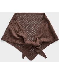 ONLY - Openwork Lightweight Triangular Scarf - Lyst