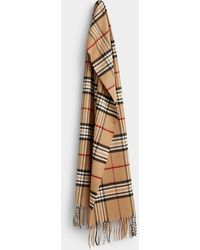 Simon's - Sophisticated Check Scarf - Lyst