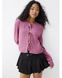 Twik - Three Bows Ribbed Cardigan - Lyst