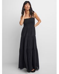 Icône - Smocked Bust Tiered Maxi Dress - Lyst