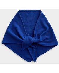 Simon's - Pure Wool Solid Triangular Scarf - Lyst