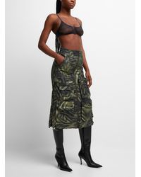 DIESEL - O-mirtow Maxi Skirt (women, Green, 36) - Lyst