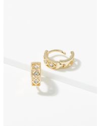 Simon's - Geo Shape Hoops - Lyst