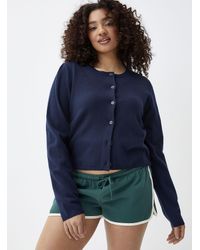 Twik - Boxy Rounded Neck Cardigan - Lyst