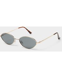 Simon's - Alexis Pointed Oval Sunglasses - Lyst