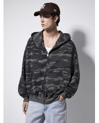 Le 31 - Camouflage Pattern Zipped Hoodie Imported From Seoul - Lyst