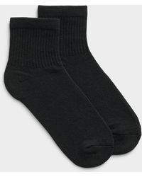 Simon's - Solid Colour Ankle Socks - Lyst