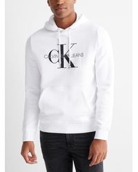 ck white hoodie