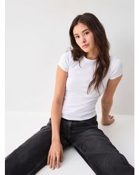 Twik - Solid Fitted Ribbed T - Lyst