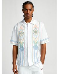 Casablancabrand - Fil De La Musique Linen Shirt - Lyst