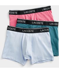 Lacoste - Colourful Stretch Cotton Boxer Briefs 3 - Lyst