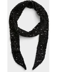 Simon's - Sequined Narrow Scarf - Lyst