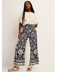 Icône - Pleated Printed Palazzo Pant - Lyst