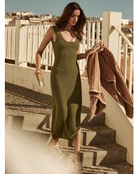 Simon's - Openwork Wave Crochet Dress - Lyst