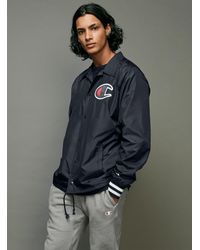 champion c logo coaches jacket