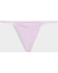 Miiyu - Minimalist String Thong Organic Cotton And Tm Modal - Lyst
