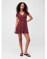 Twik - Patterned Crossover Minidress - Lyst
