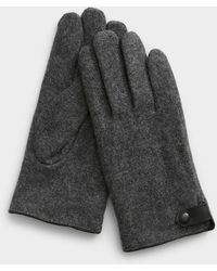 Le 31 - Felt Wool Gloves - Lyst