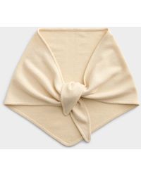 Simon's - Pure Wool Solid Triangular Scarf - Lyst
