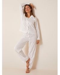 Ralph Lauren - White Striped Pyjama Set - Lyst