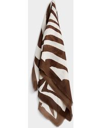 Simon's - Striped Heart Lightweight Scarf - Lyst