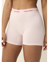 Calvin Klein - Logo Band Stretch Boxer Brief Cotton And Modal - Lyst
