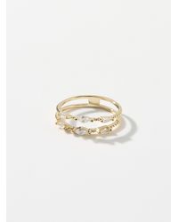 Simon's - Small Stone Openwork Ring - Lyst