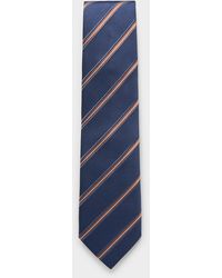 Le 31 - Finely Ribbed Striped Tie Exclusive Collection From Italy - Lyst