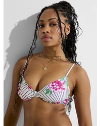 Maaji - Dainty Flower And Stripe Balconette - Lyst