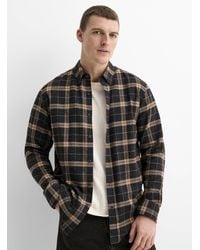 Le 31 - Heritage Check Flannel Shirt Modern Fit - Lyst