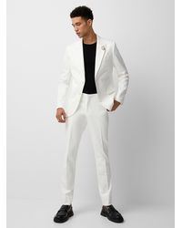 Le 31 - White Coolmax Twill Pant Stockholm Fit - Lyst