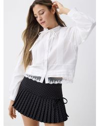 Twik - Sewn Pleat And Lace Blouse - Lyst