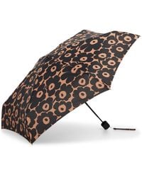 Marimekko Unikko Brown Compact Umbrella