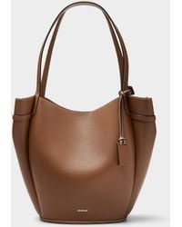 Joy Gryson - Vase Rounded Lines Leather Tote Bag - Lyst