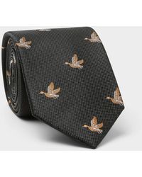 Le 31 - Migratory Bird Jacquard Tie - Lyst
